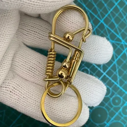 Brass Bullet Key Chain (3)