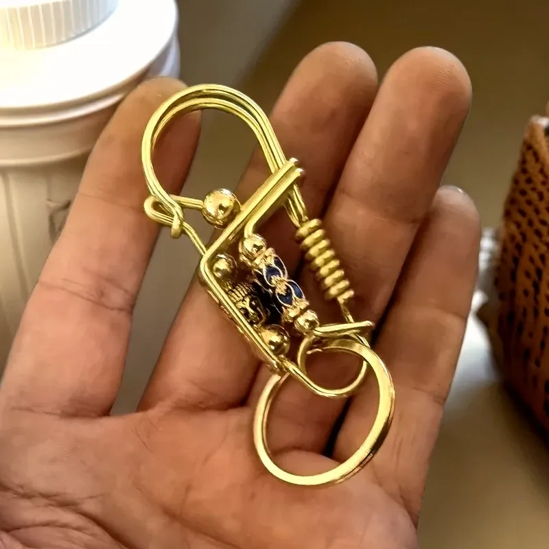 Buddha Good Luck Brass Keyrings (4) Buddha Good Luck Brass Keyrings (4)