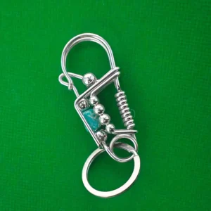 Blue-green Bead Creative Key Chain Holder (1)