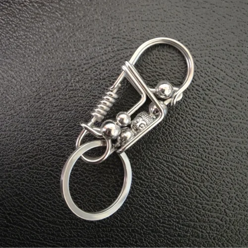 Handcrafted Stainless Steel Carabiner Keychain (1)