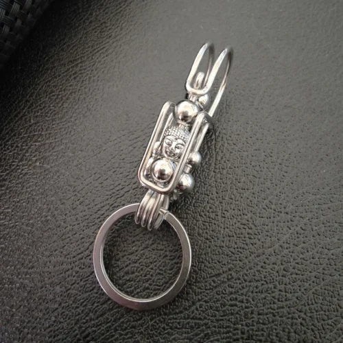 Handcrafted Stainless Steel Carabiner Keychain (2)