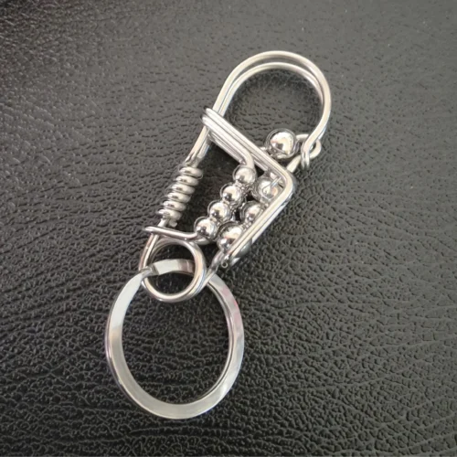 Handcrafted Stainless Steel Carabiner Keychain (3)