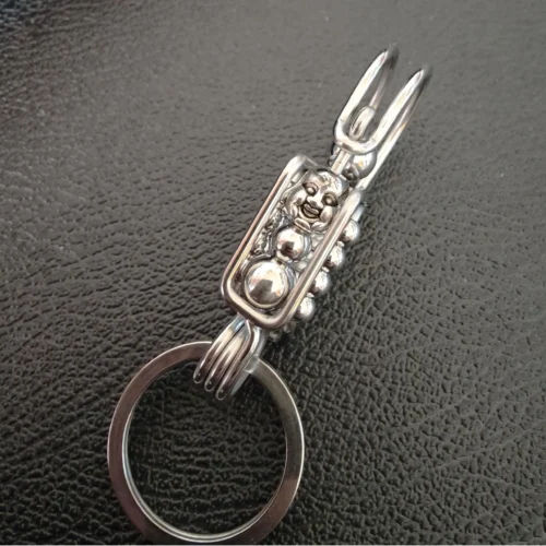 Handcrafted Stainless Steel Carabiner Keychain (4)