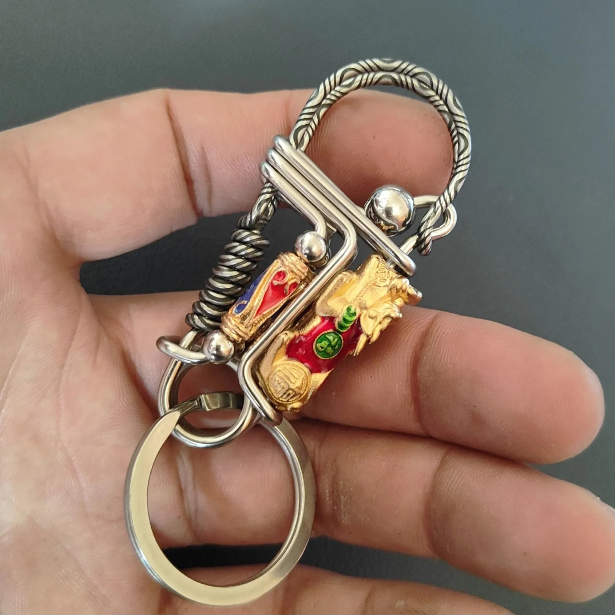 Stainless Steel Key Holder With Birthstone (1) Stainless Steel Key Holder With Birthstone (1)