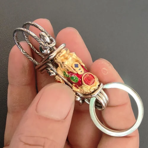 Stainless Steel Key Holder With Birthstone (3)