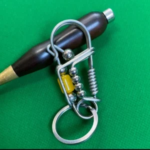 Yellow Bead Car Key Ring (1)